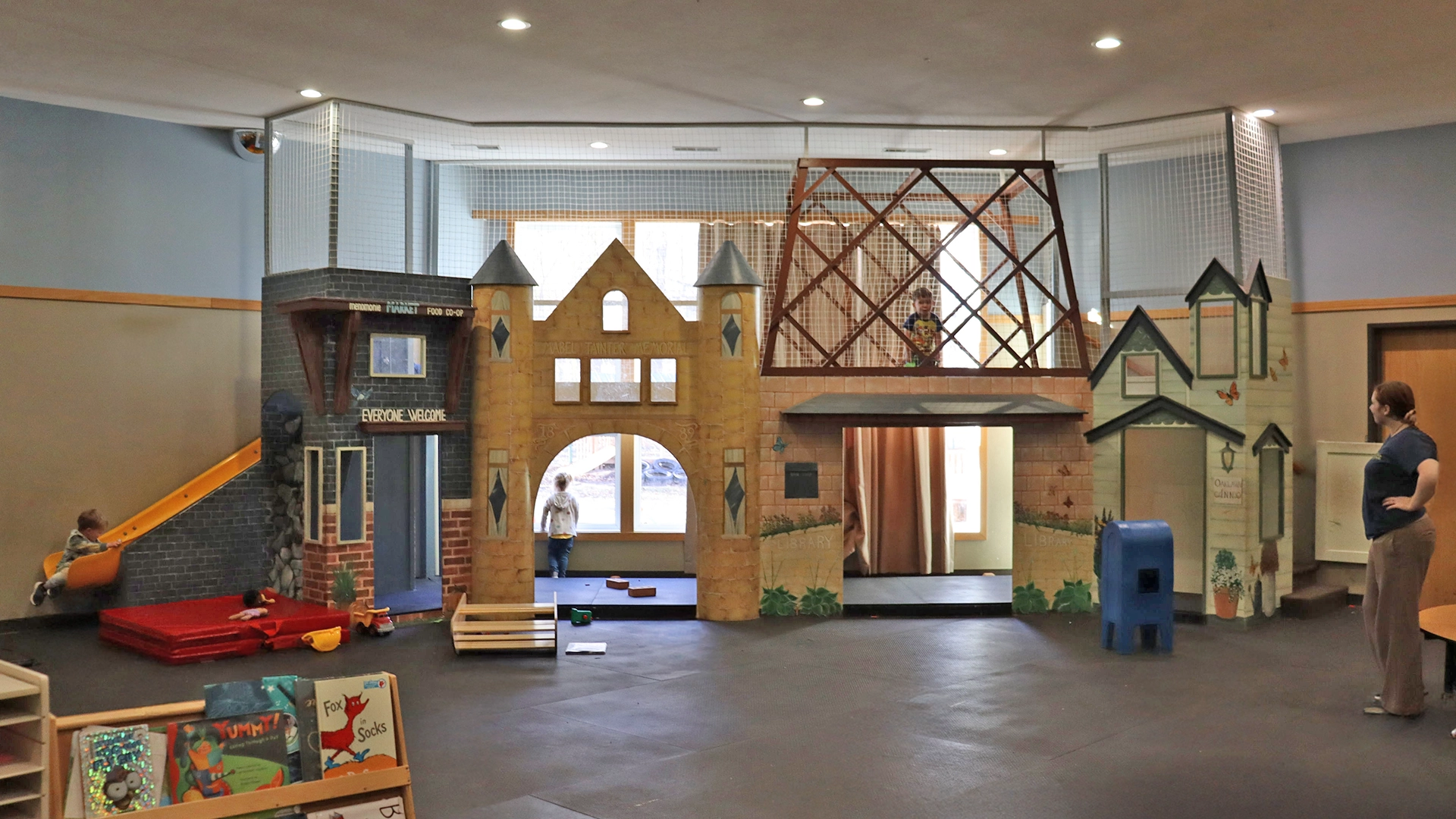 An indoor play area at a Little Sprouts daycare